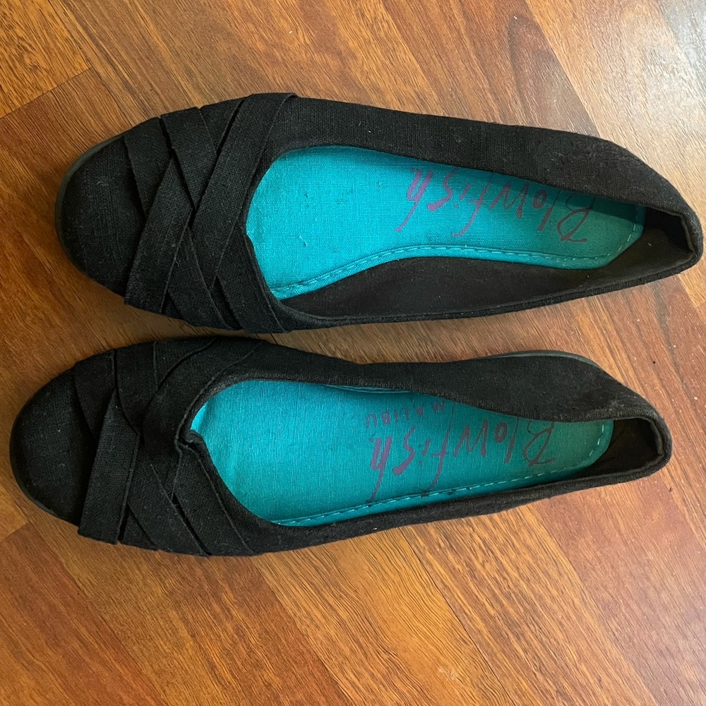Women’s Blowfish black flats size 10